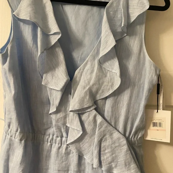 Calvin Klein Light Blue Sleeveless Dress - Picture 3 of 4